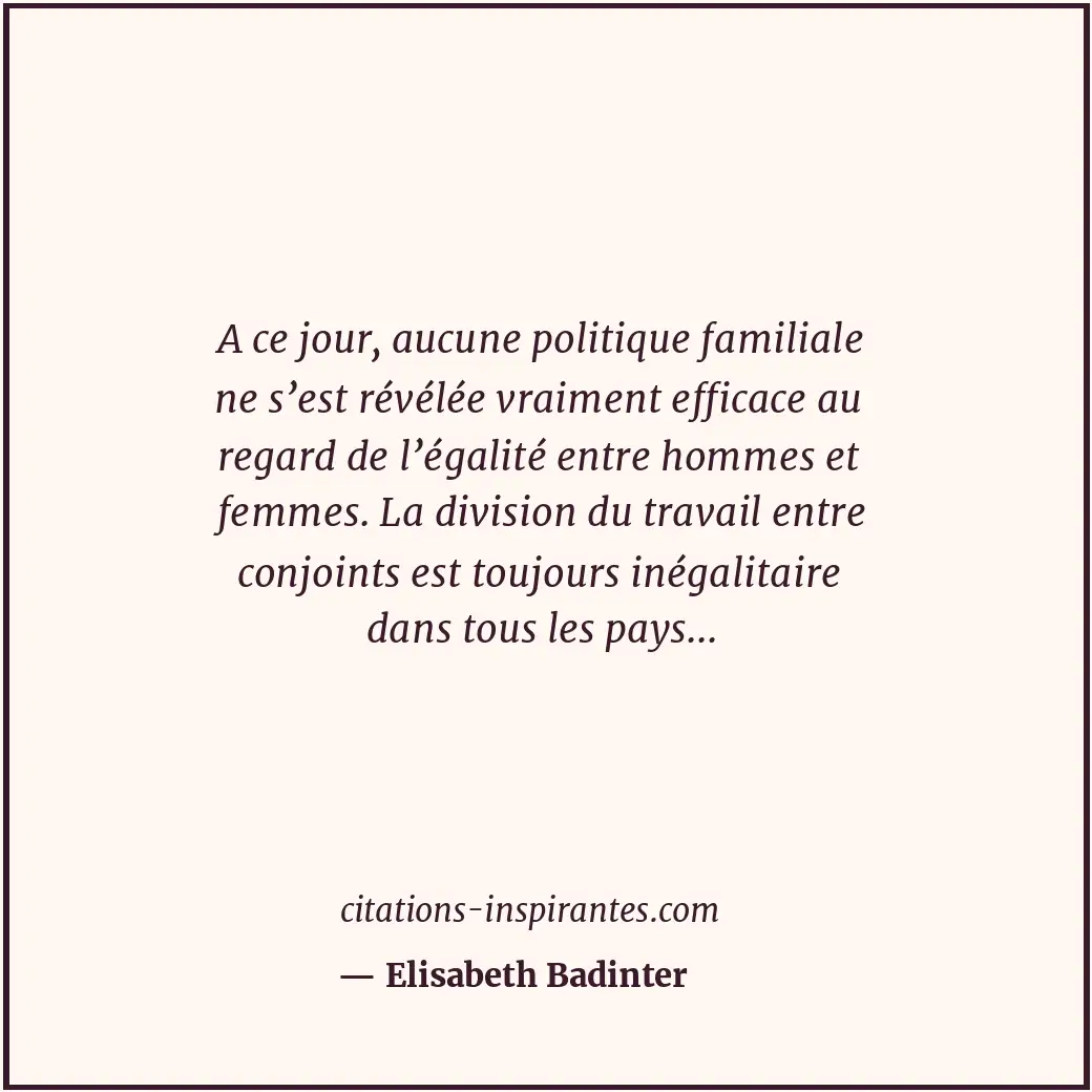 Citation de Elisabeth Badinter