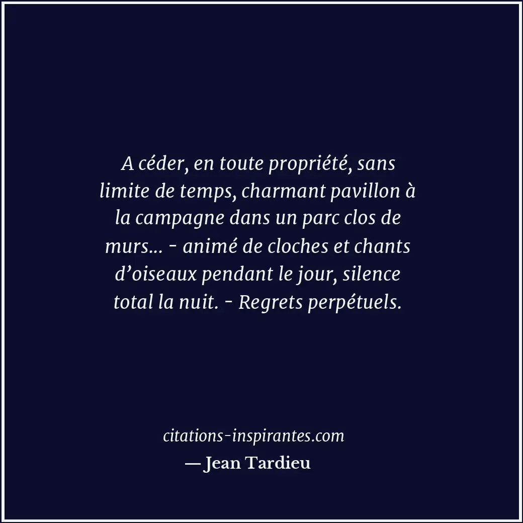 Citation de Jean Tardieu