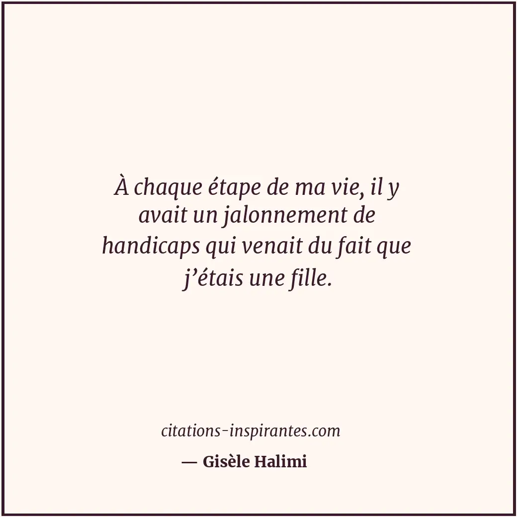 Citation de Gisèle Halimi