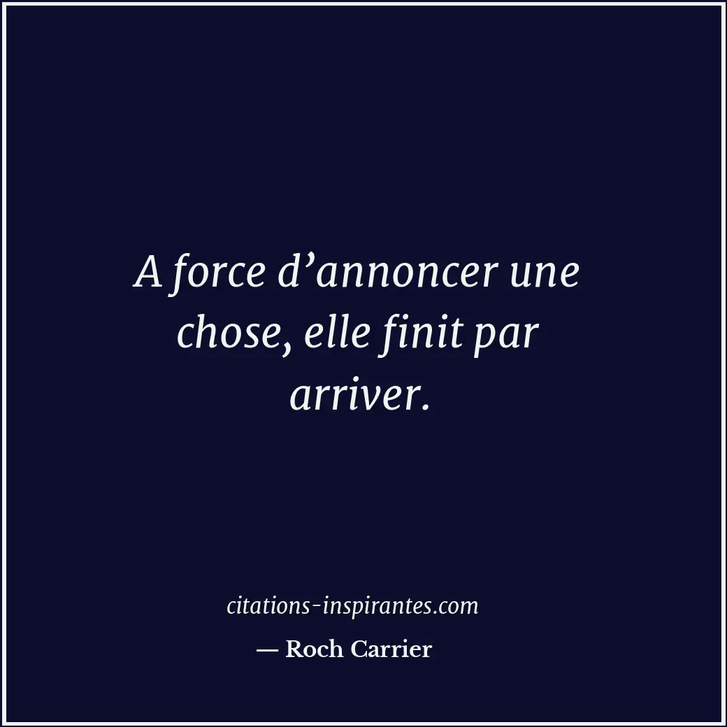 Citation de Roch Carrier