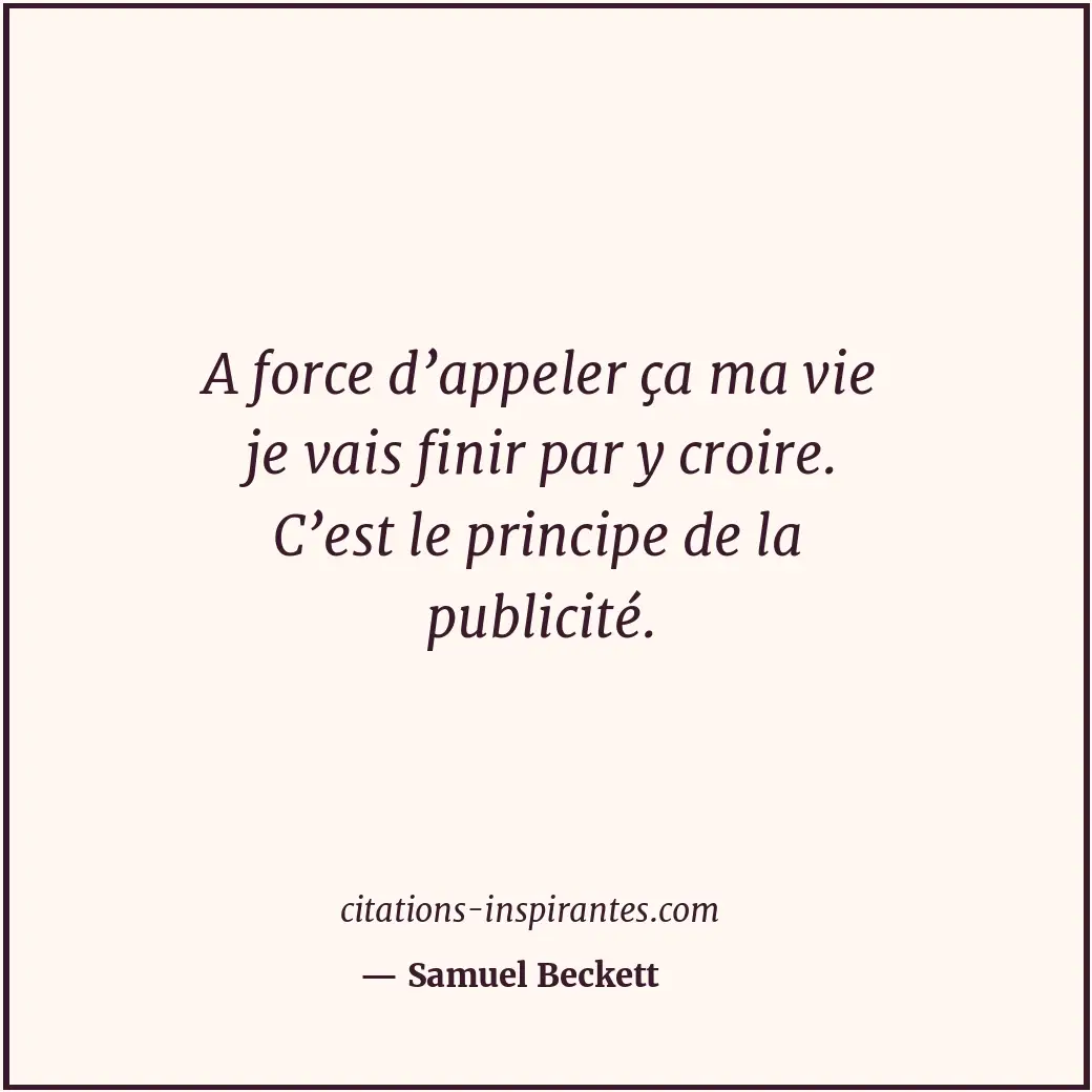 Citation de Samuel Beckett