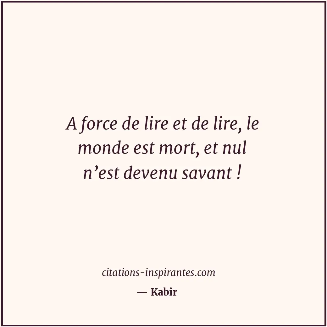 Citation de Kabir