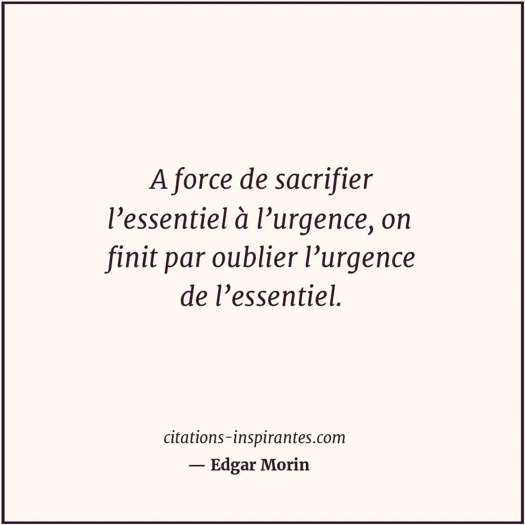 Citation de Edgar Morin