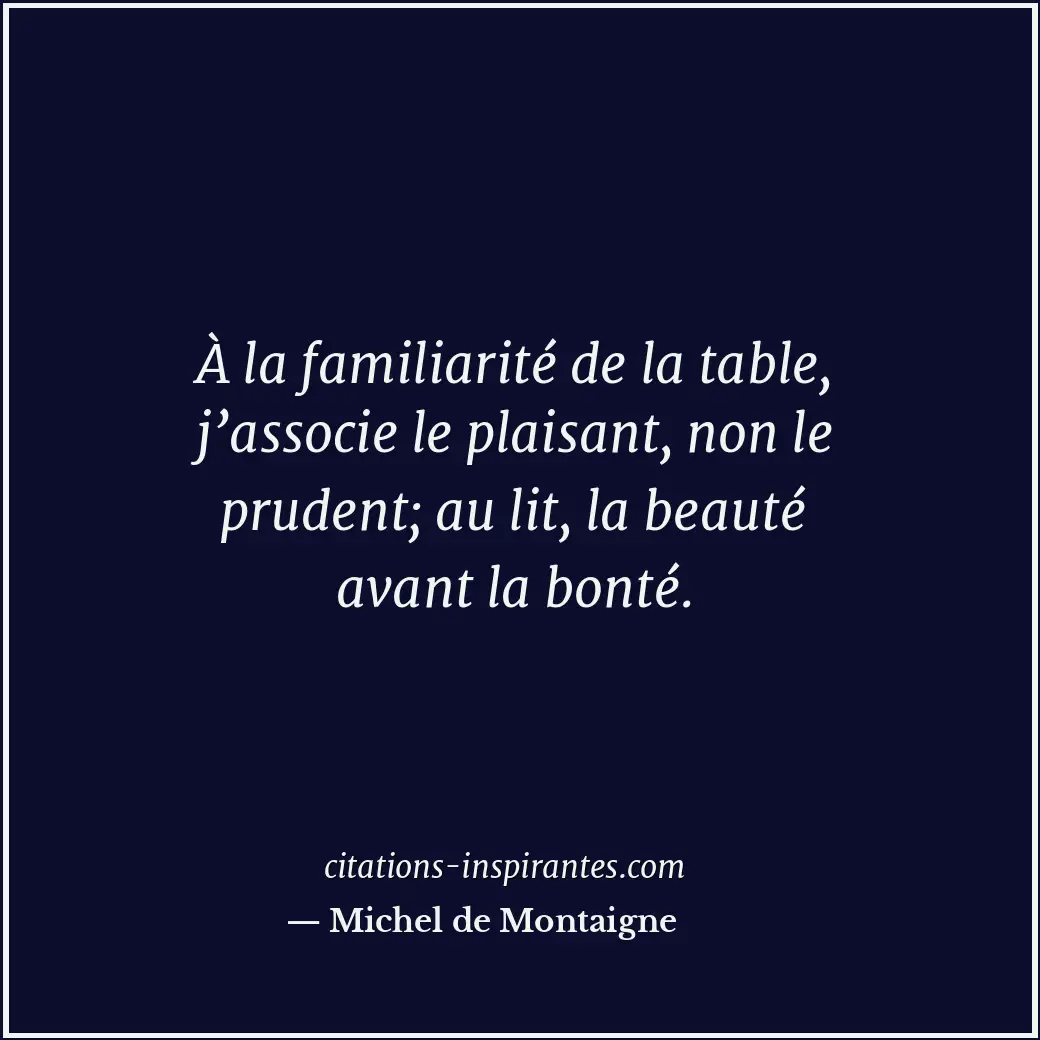 Citation de Michel de Montaigne
