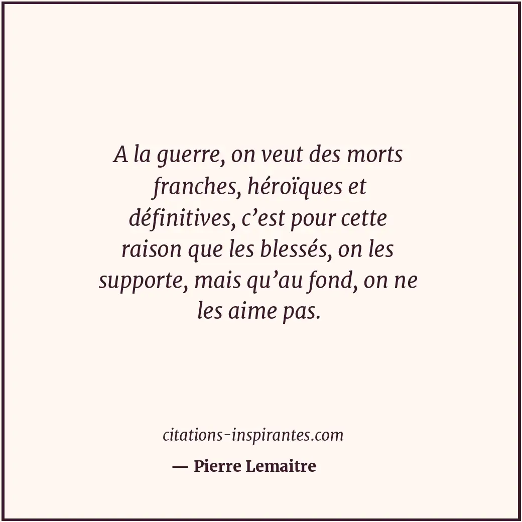 Citation de Pierre Lemaitre