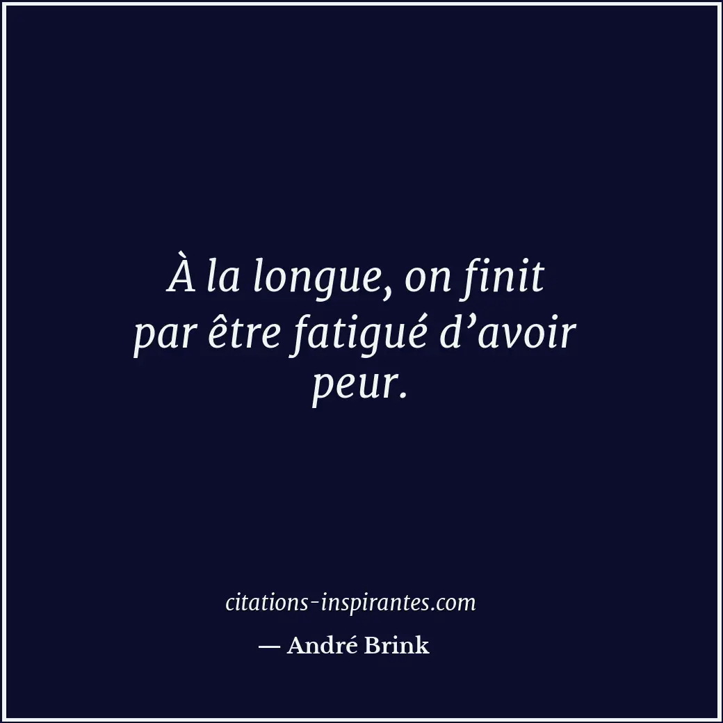 Citation de André Brink