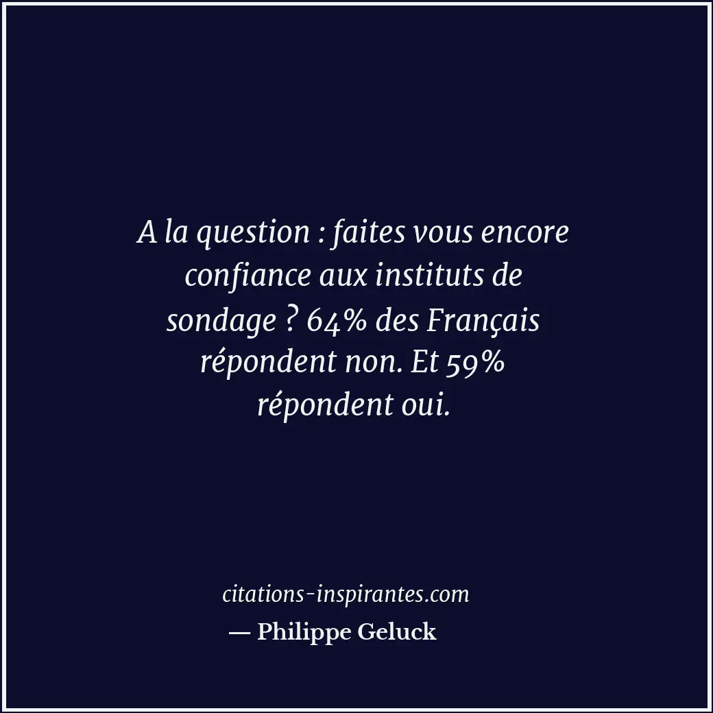 Citation de Philippe Geluck