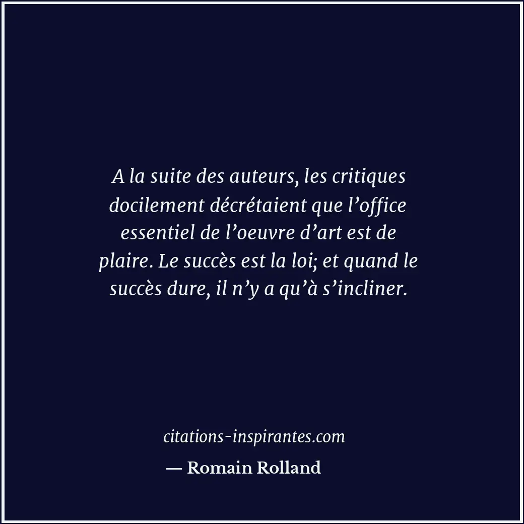 Citation de Romain Rolland