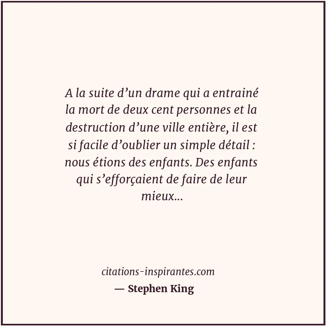 Citation de Stephen King