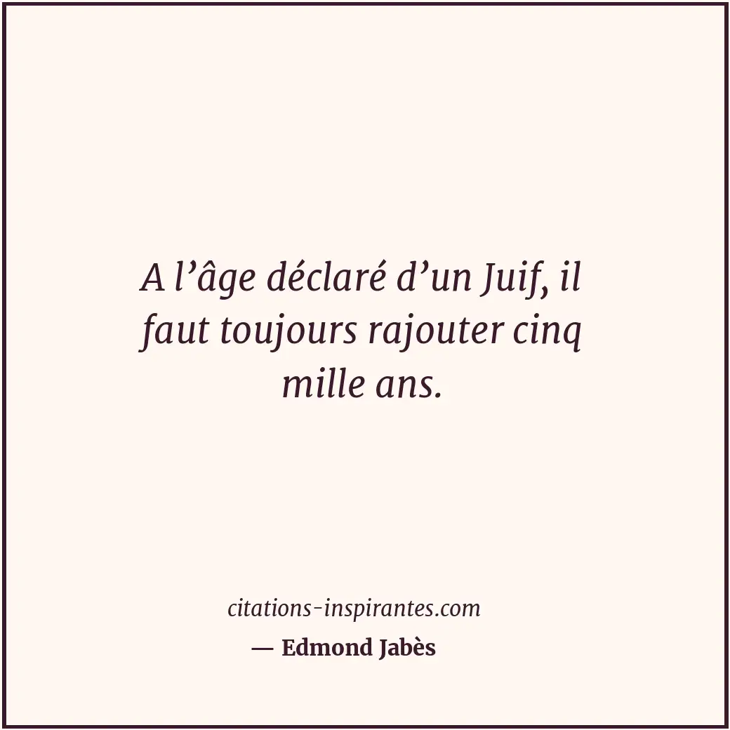 Citation de Edmond Jabès