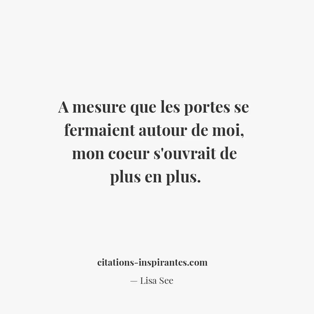 Citation de Lisa See