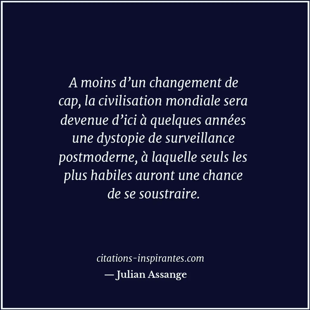 Citation de Julian Assange