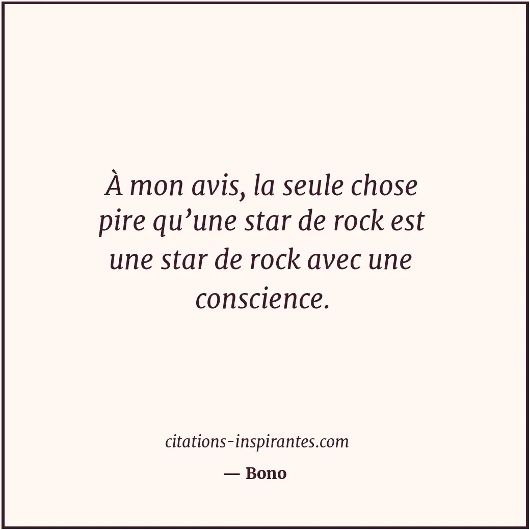 Citation de Bono