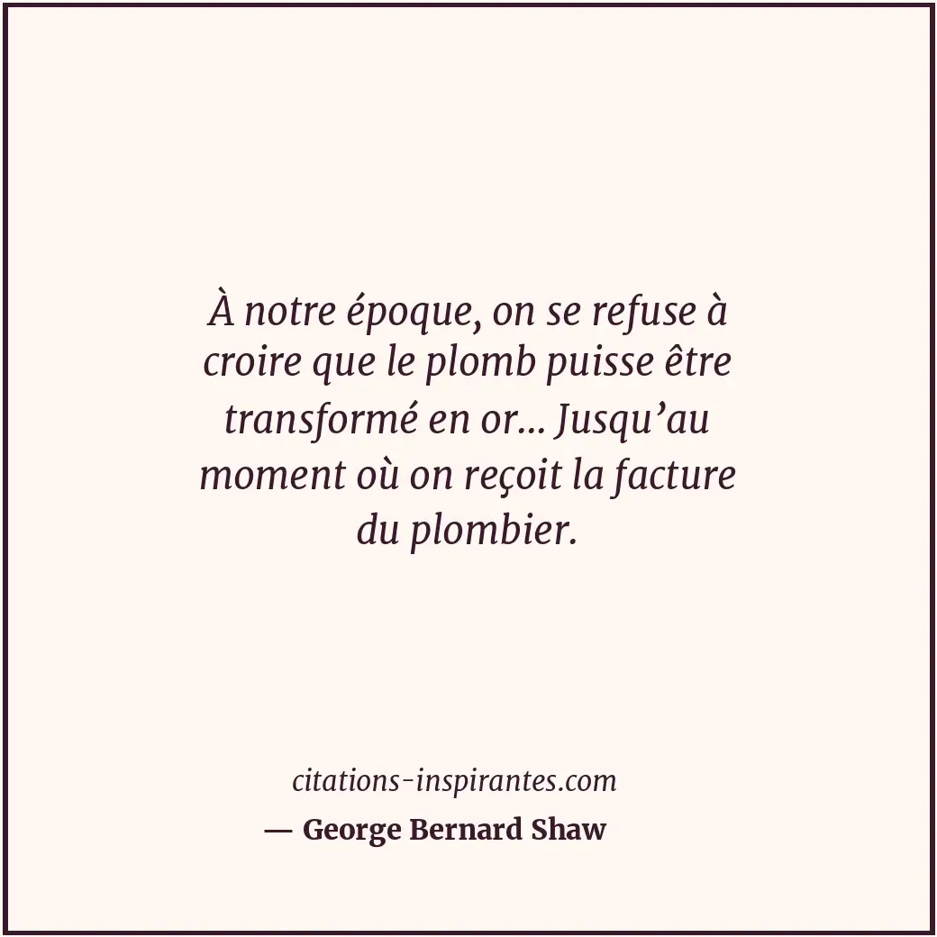 Citation de George Bernard Shaw