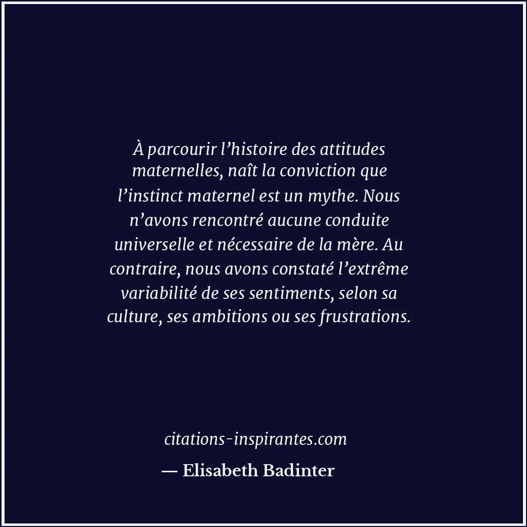 Citation de Elisabeth Badinter