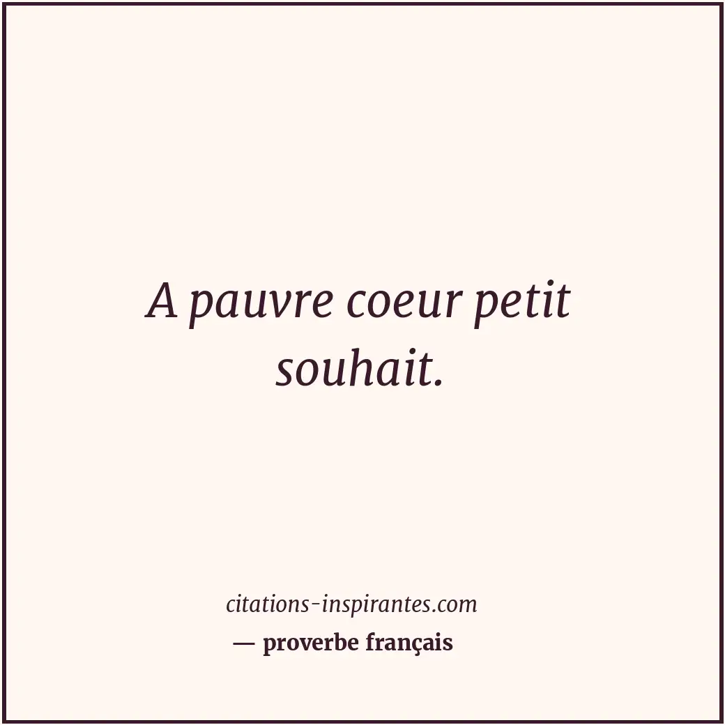 Citation de proverbe français