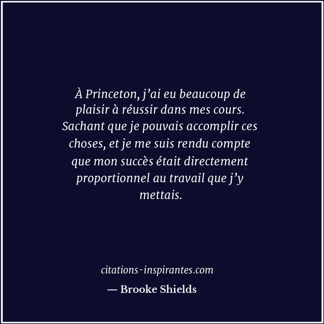 Citation de Brooke Shields