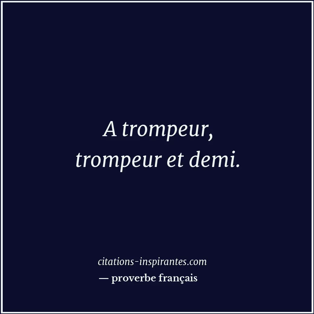 Citation de proverbe français