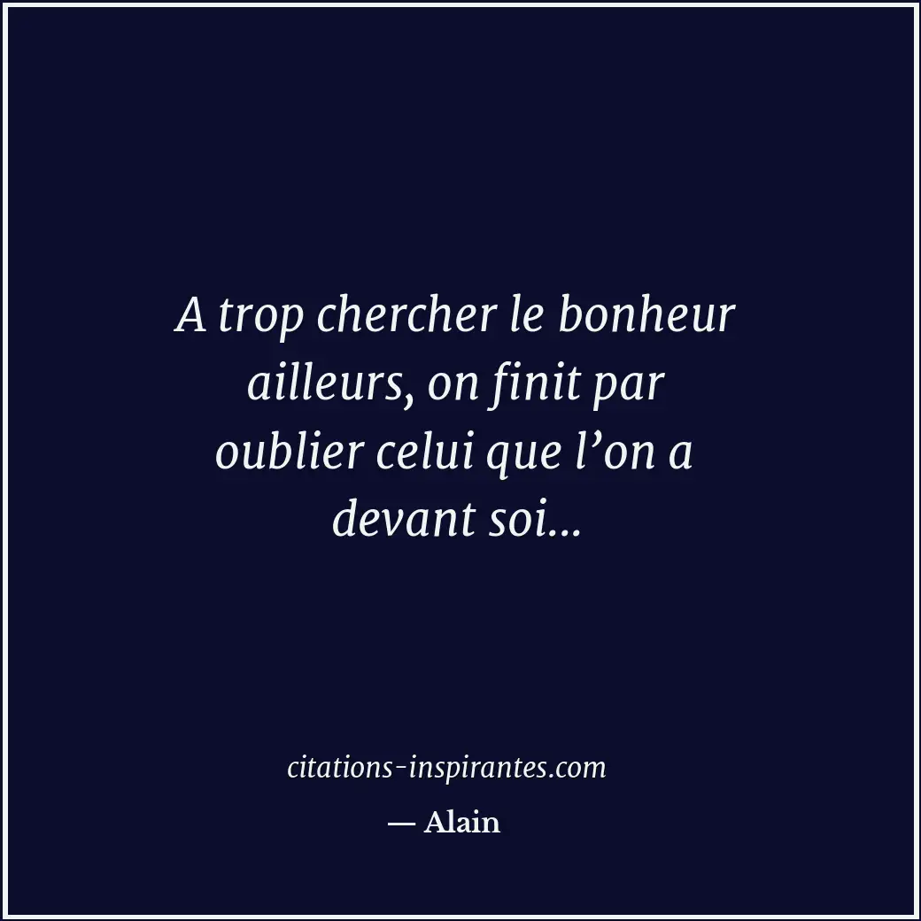 Citation de Alain