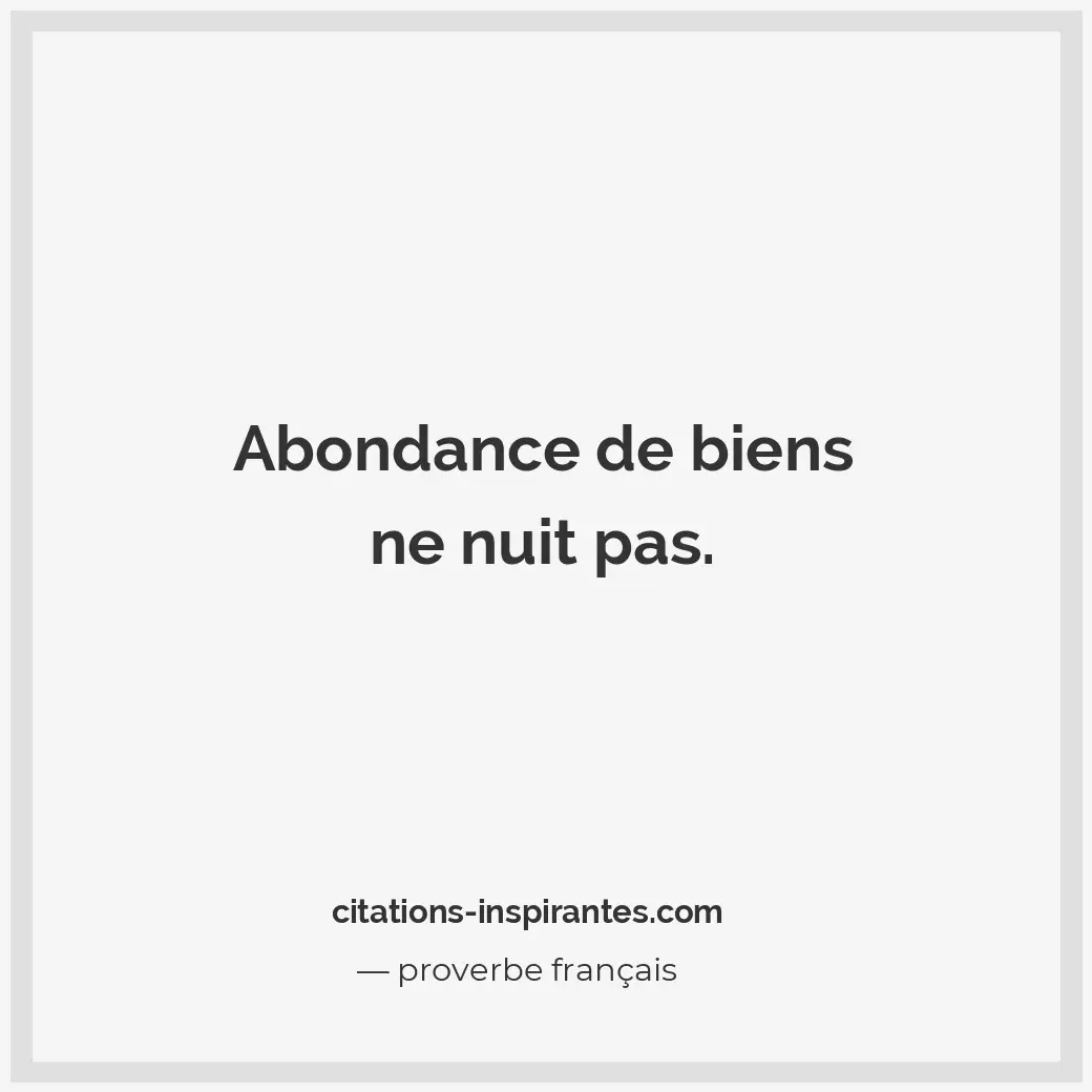 Citation de proverbe français
