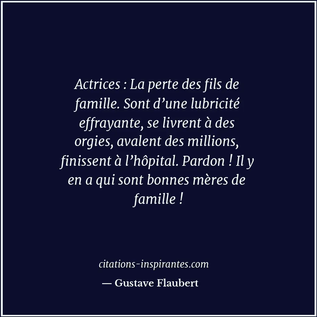Citation de Gustave Flaubert