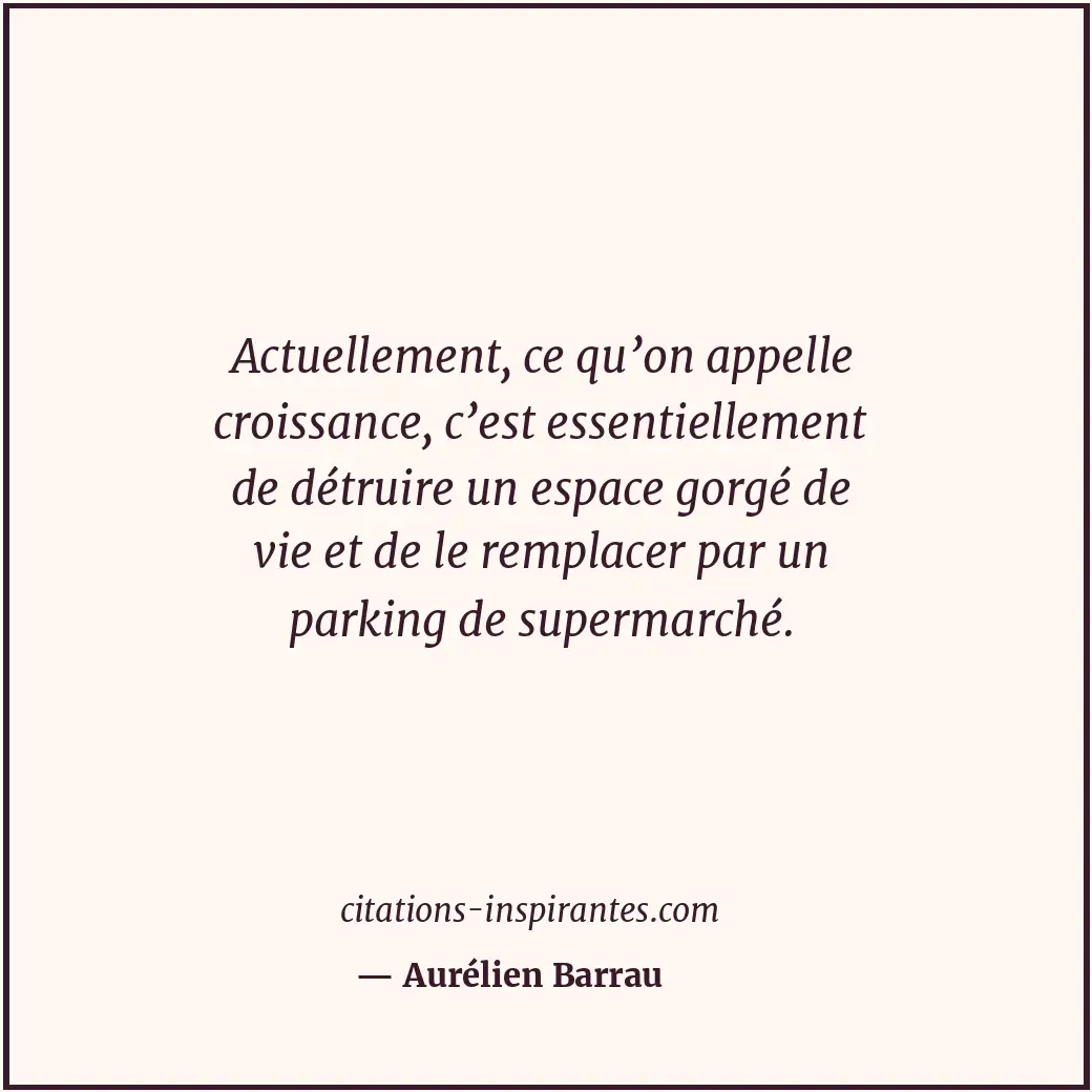 Citation de Aurélien Barrau