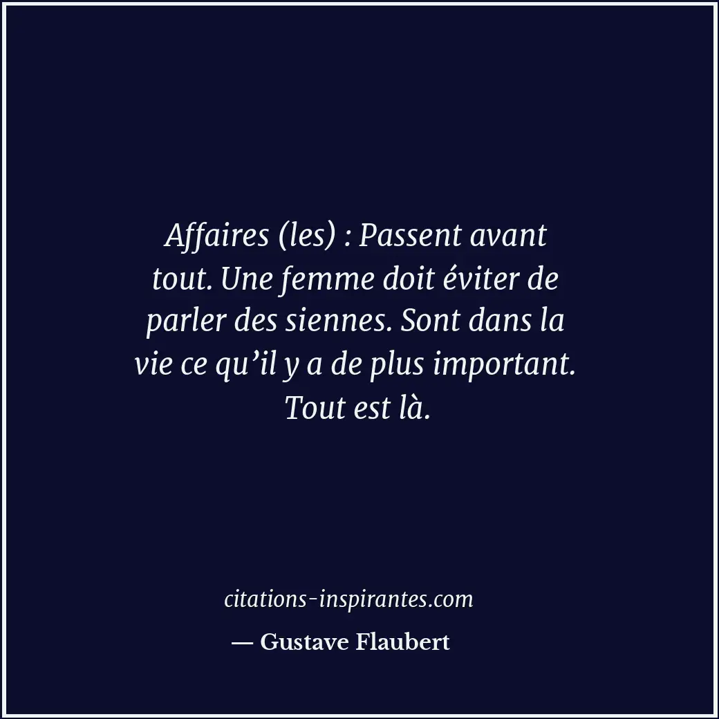 Citation de Gustave Flaubert