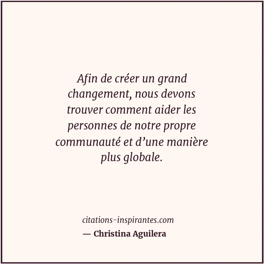 Citation de Christina Aguilera