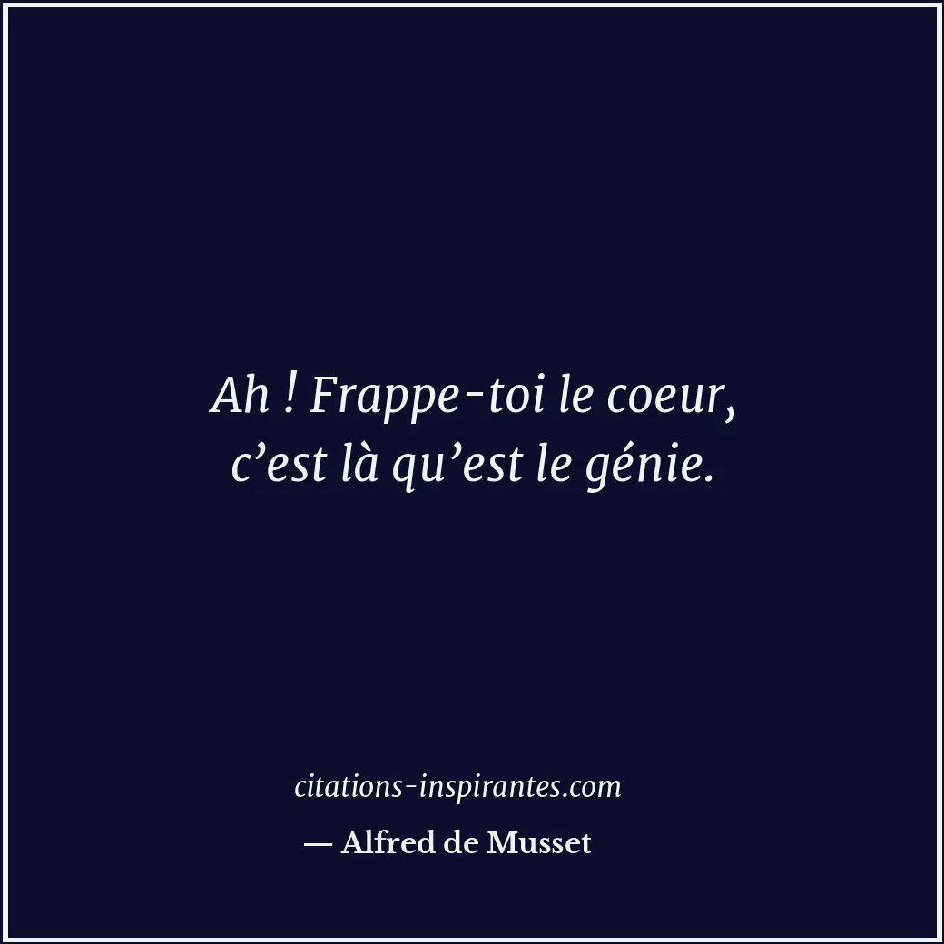 Citation de Alfred de Musset