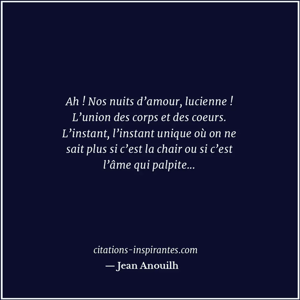 Citation de Jean Anouilh