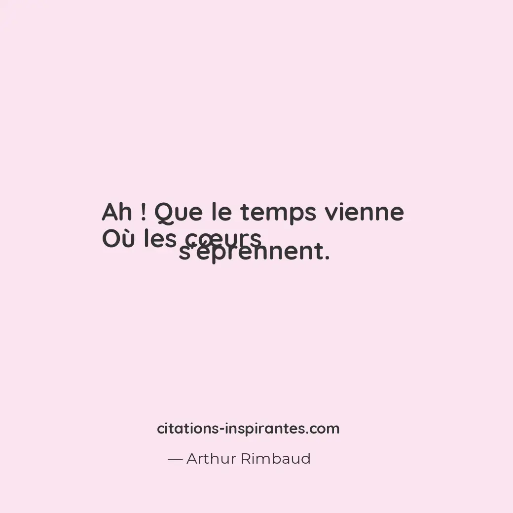 Citation de Arthur Rimbaud