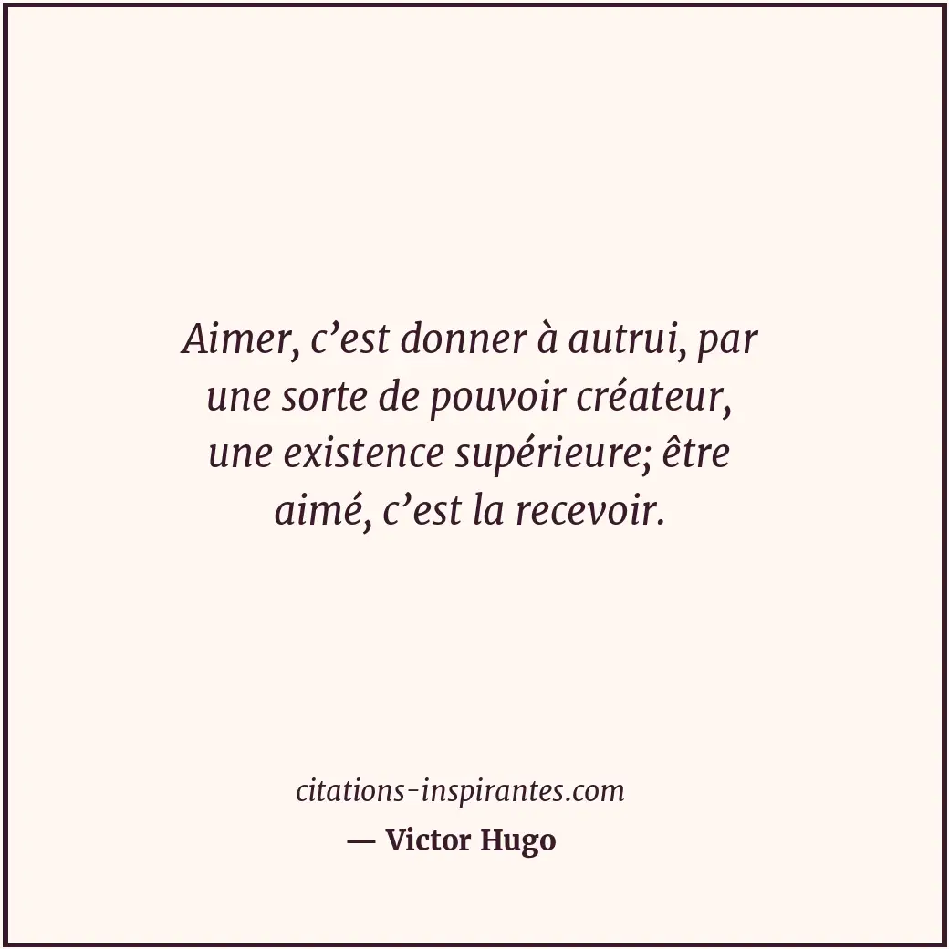 Citation de Victor Hugo