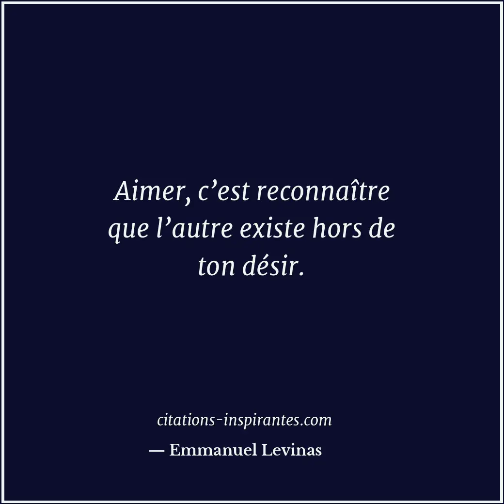 Citation de Emmanuel Levinas