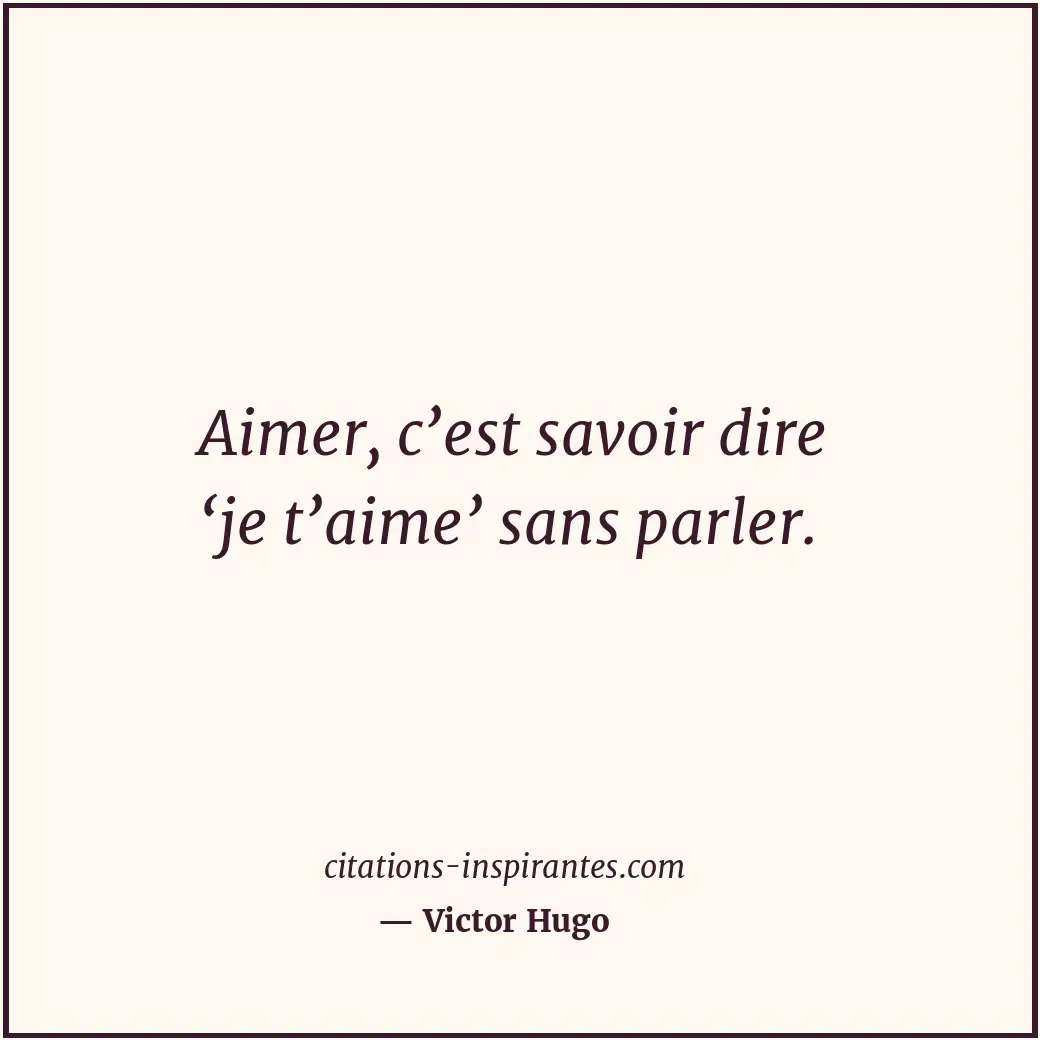 Citation de Victor Hugo