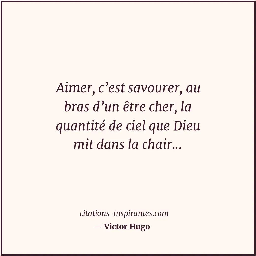 Citation de Victor Hugo
