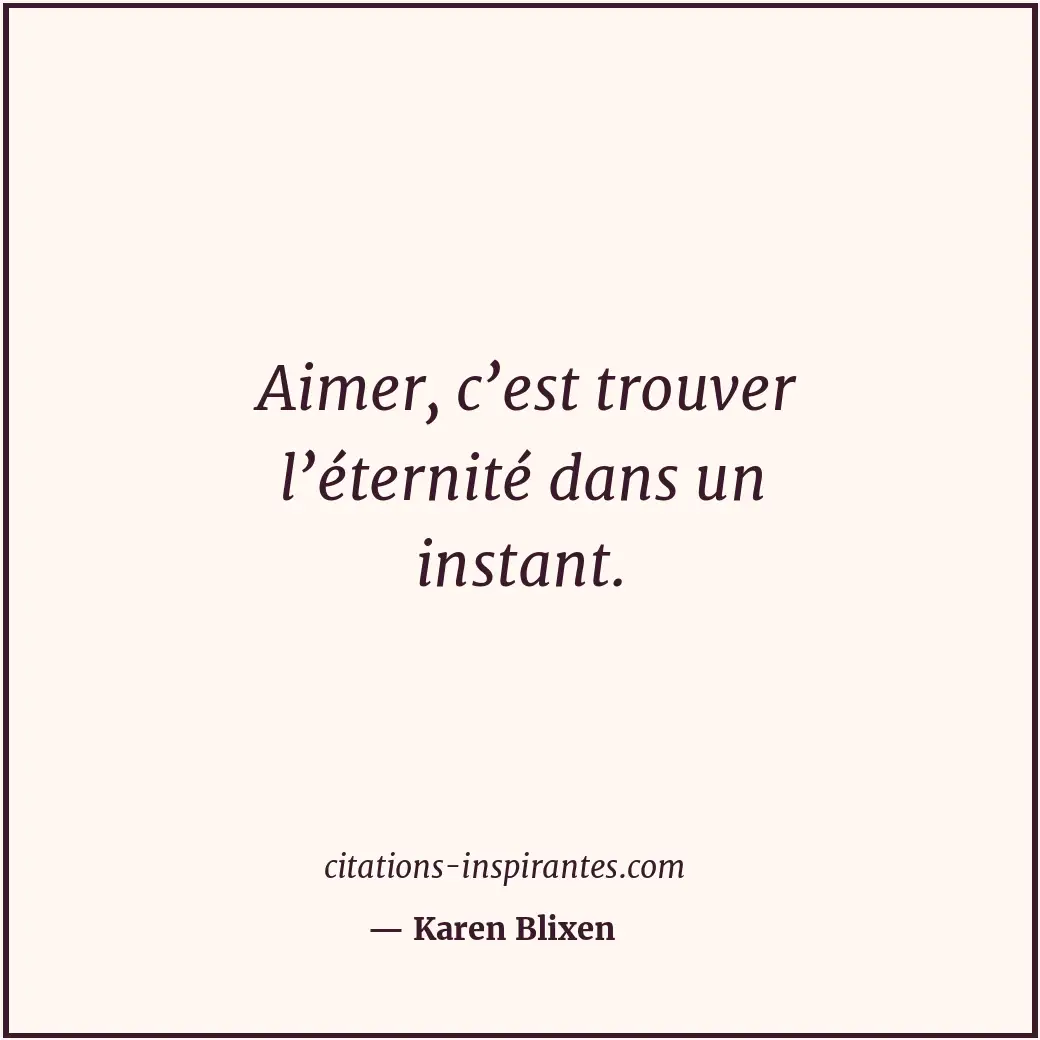 Citation de Karen Blixen