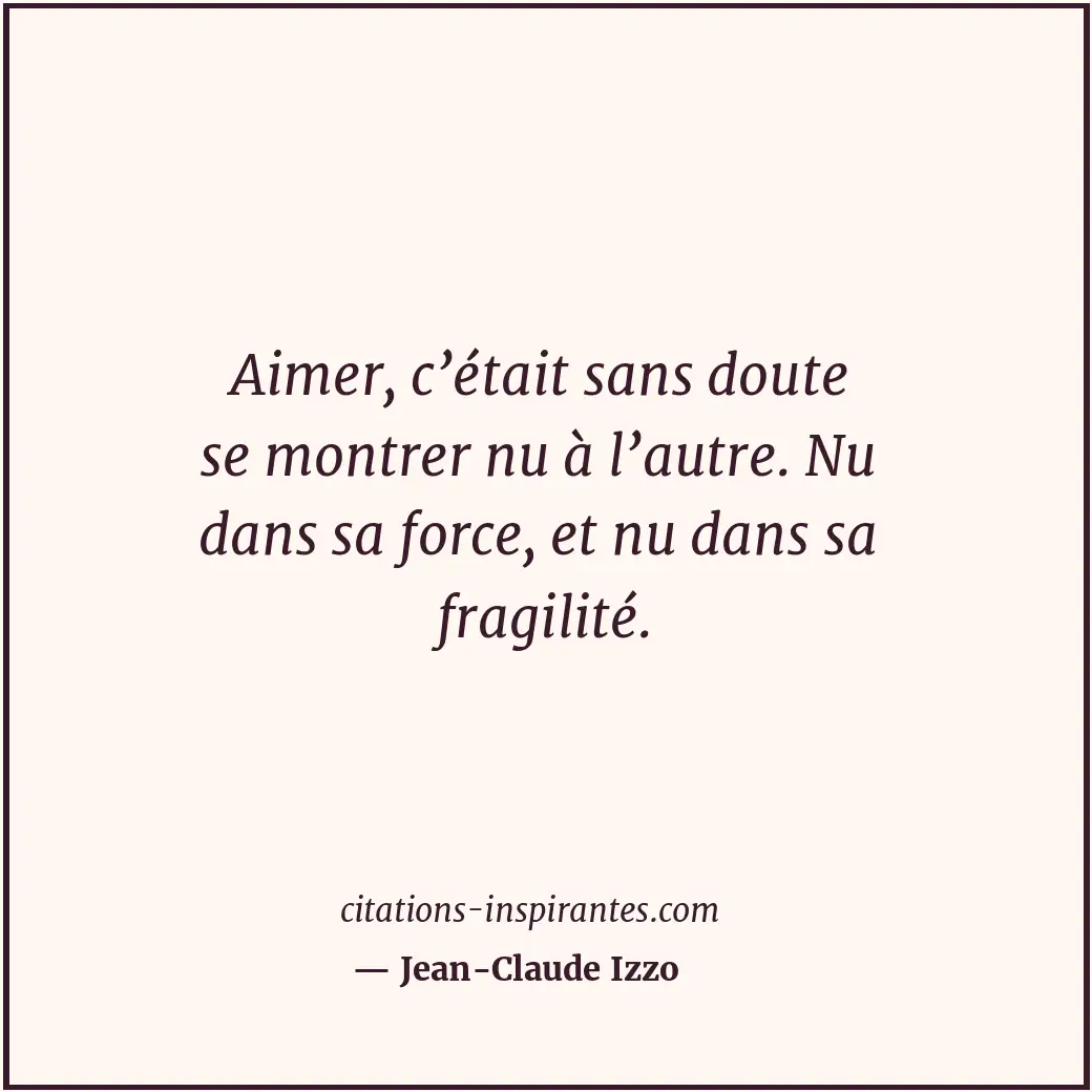 Citation de Jean-Claude Izzo