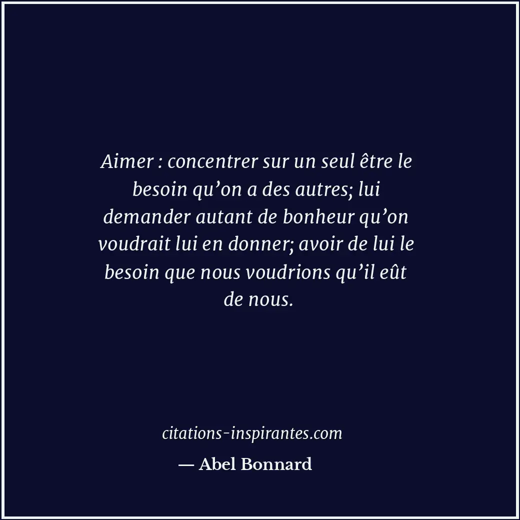 Citation de Abel Bonnard