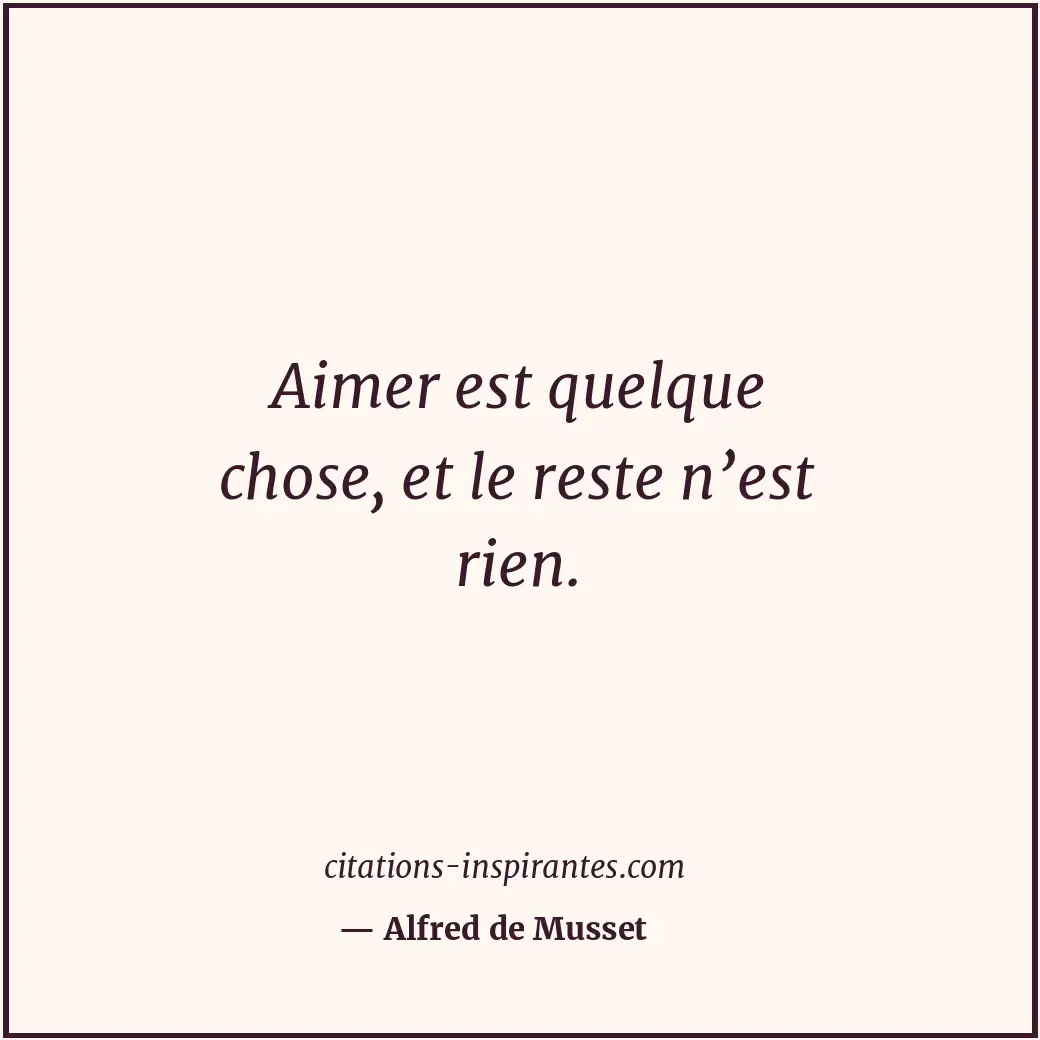 Citation de Alfred de Musset