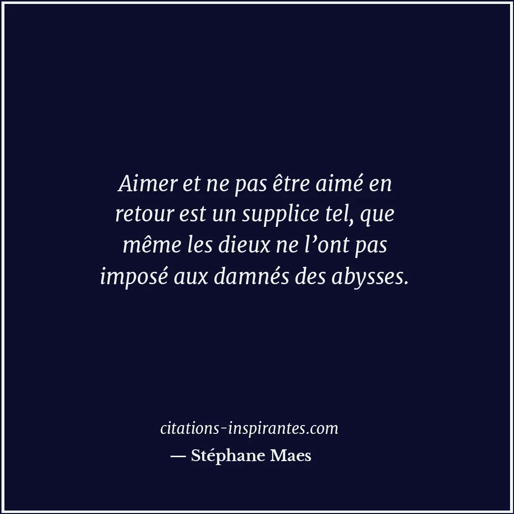 Citation de Stéphane Maes