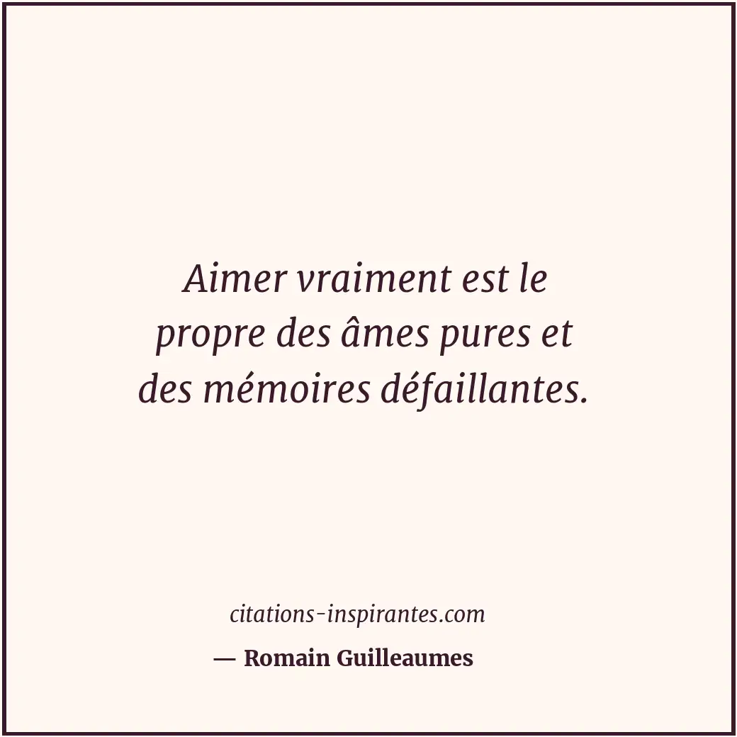 Citation de Romain Guilleaumes