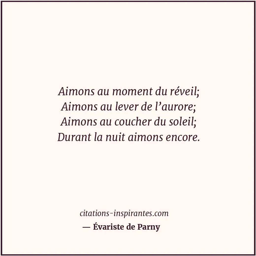 Citation de Évariste de Parny