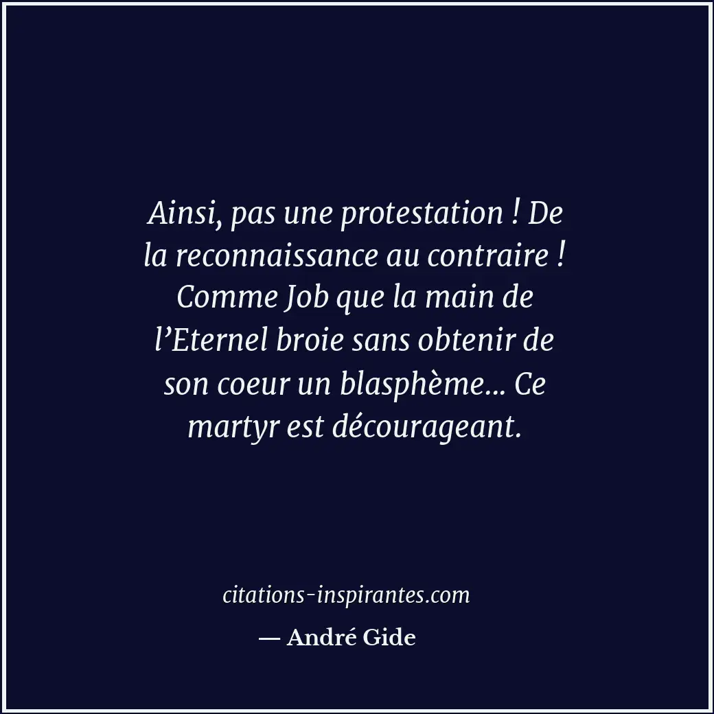 Citation de André Gide