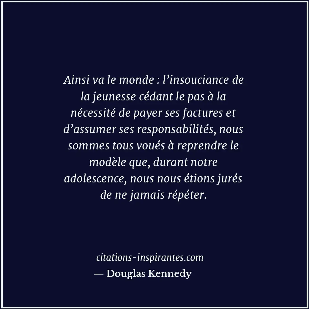 Citation de Douglas Kennedy