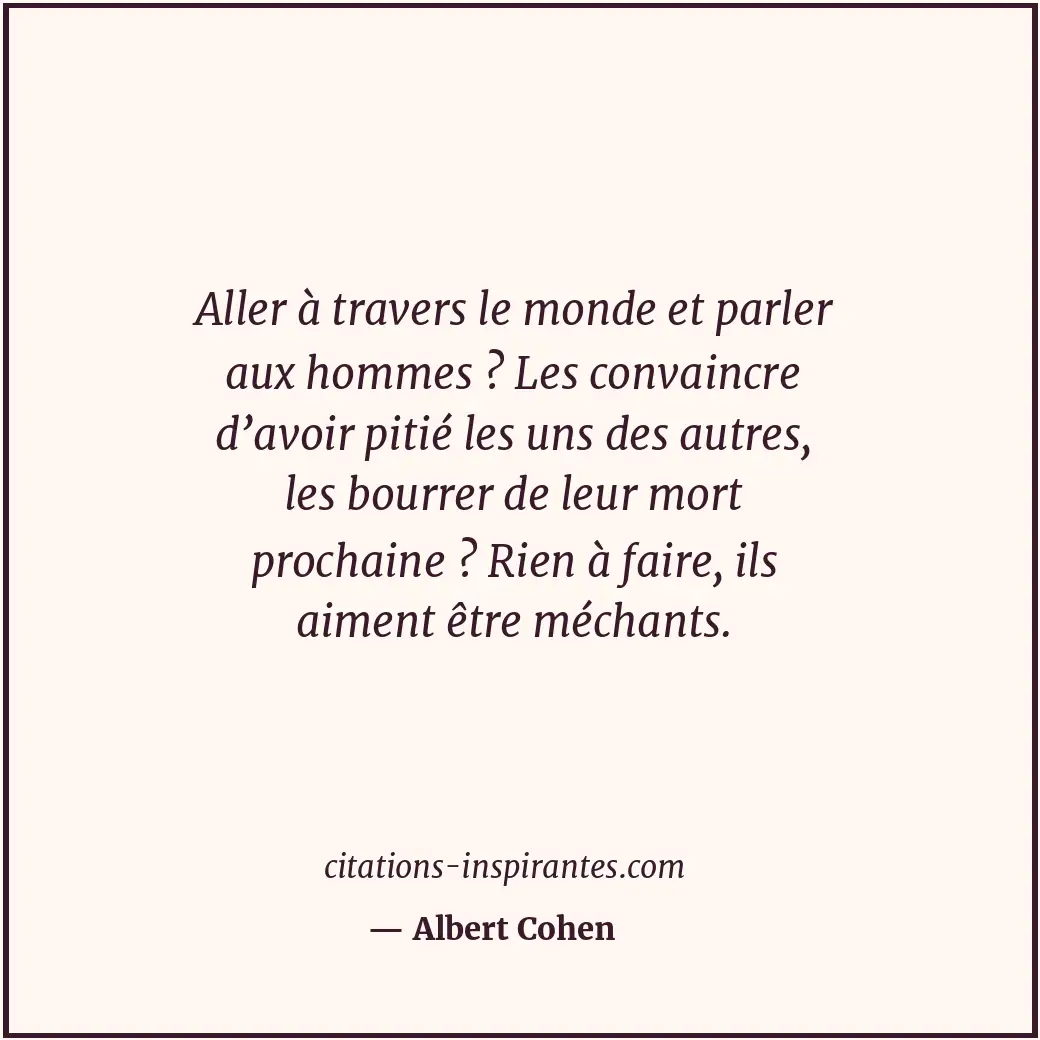 Citation de Albert Cohen
