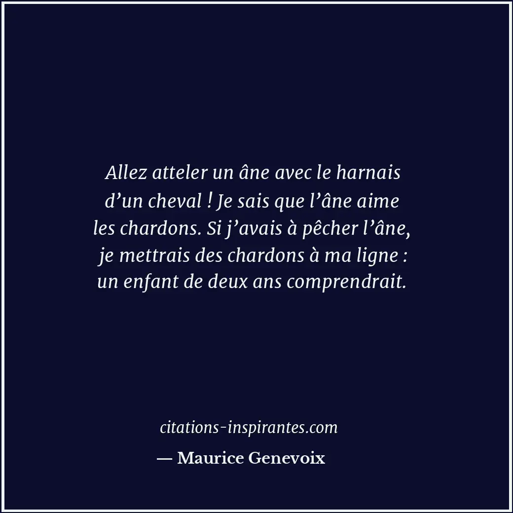 Citation de Maurice Genevoix
