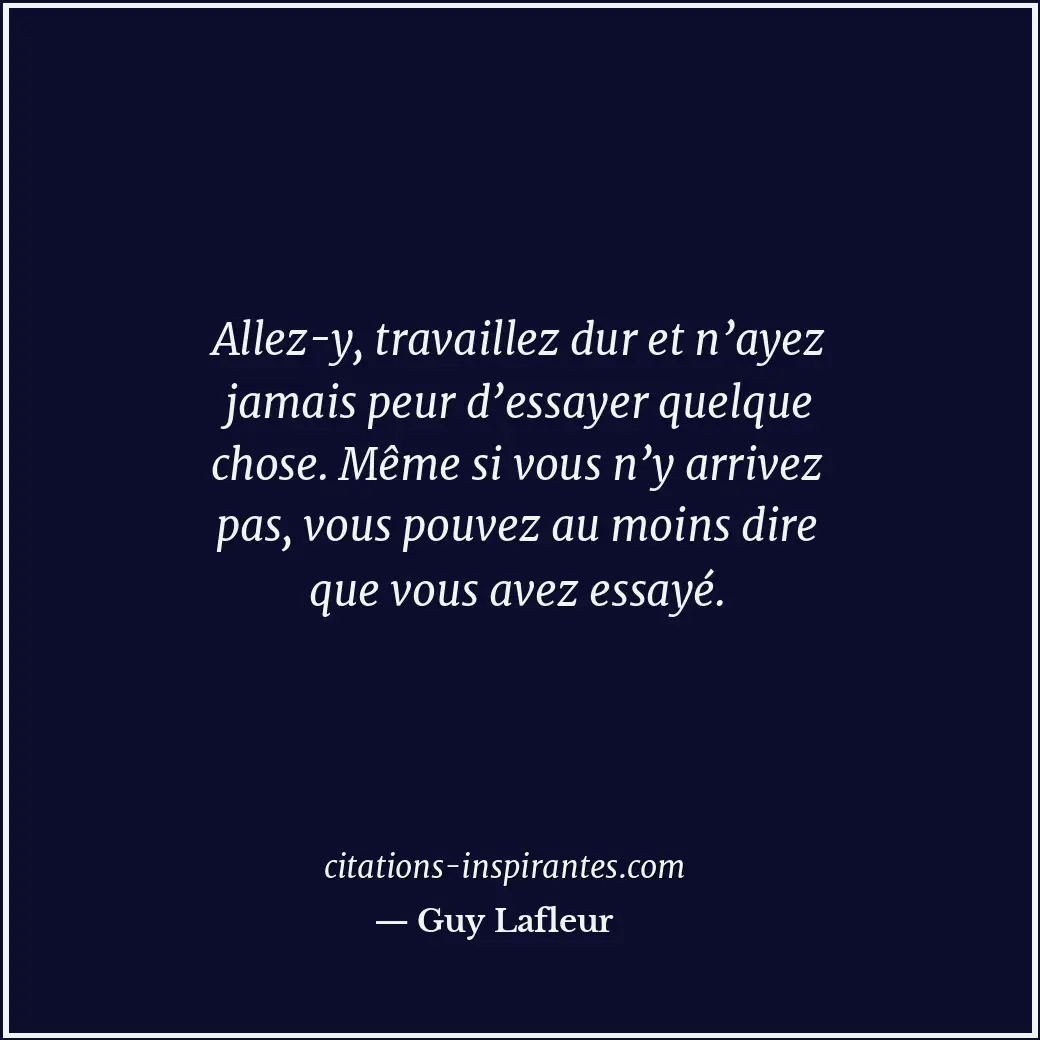 Citation de Guy Lafleur