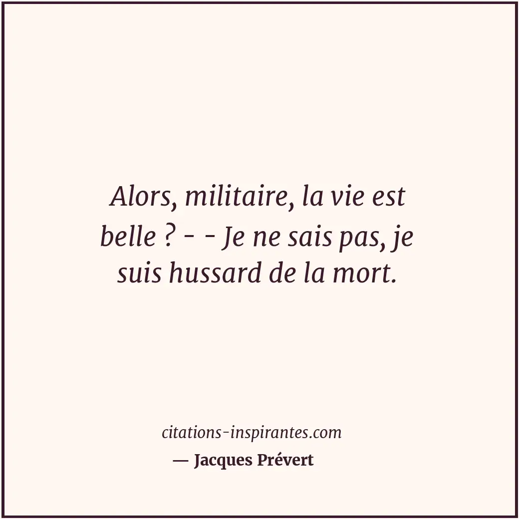 Citation de Jacques Prévert