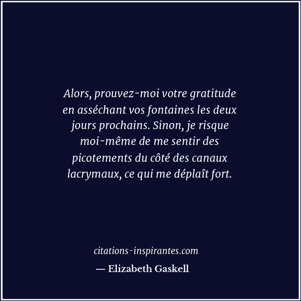 Citation de Elizabeth Gaskell