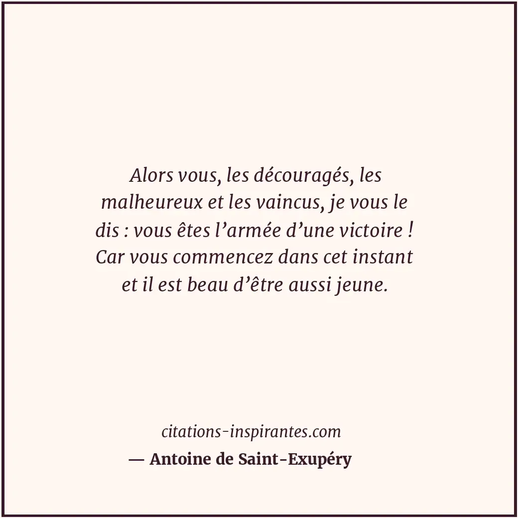 Citation de Antoine de Saint-Exupéry